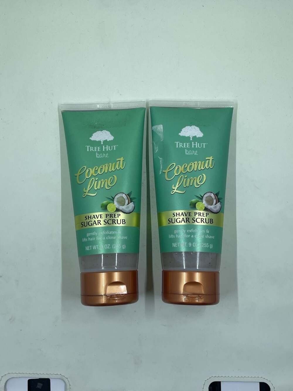 Tree Hut Bare Coconut Lime Shave Prep Sugar Scrub 9 oz 2-Pack